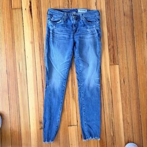 Ag Adriano Goldschmied Distressed Denim Skinny Jeans